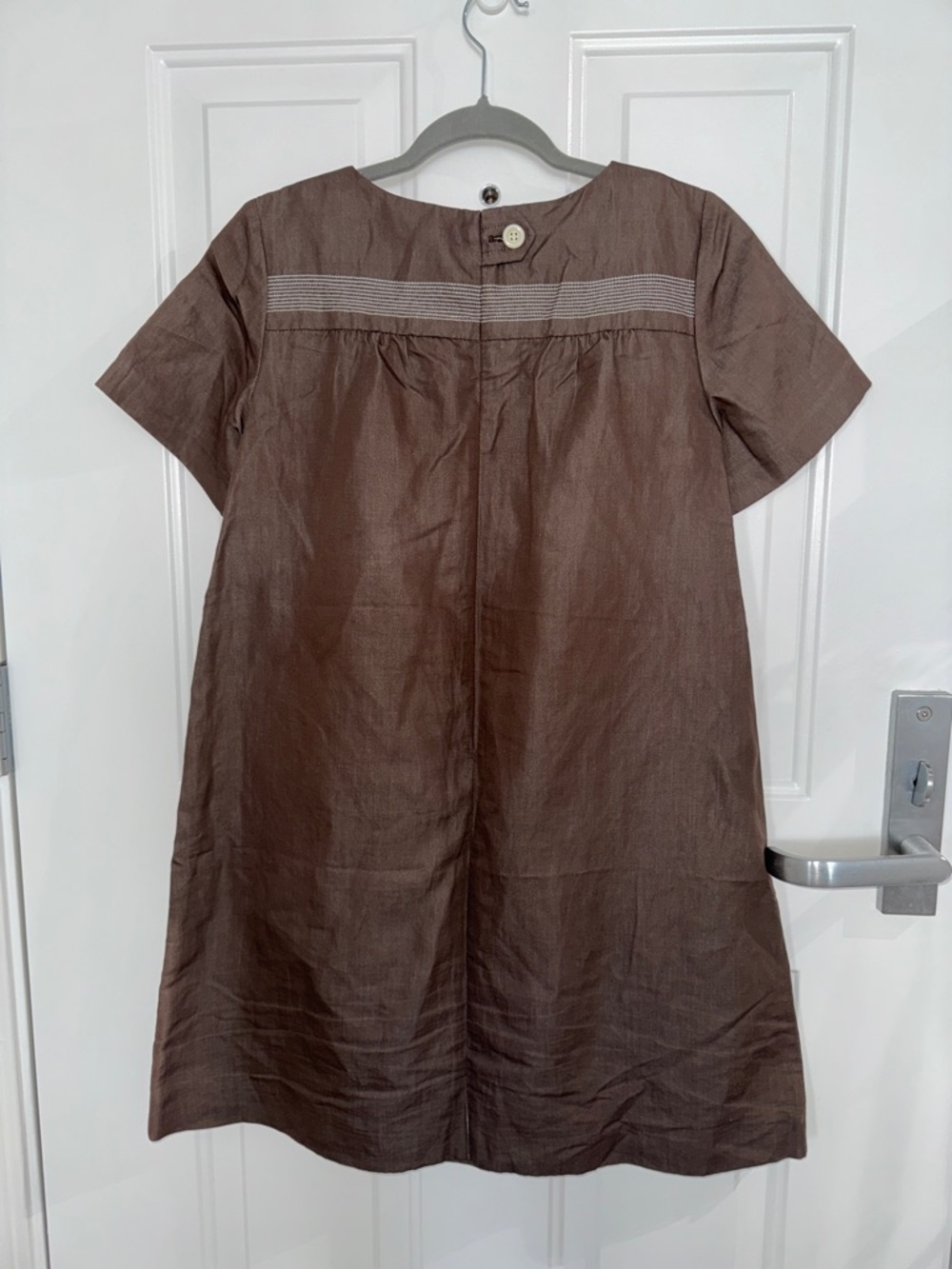 Orla Kiely Brown Short-Sleeve Dress - Picture 3 of 10
